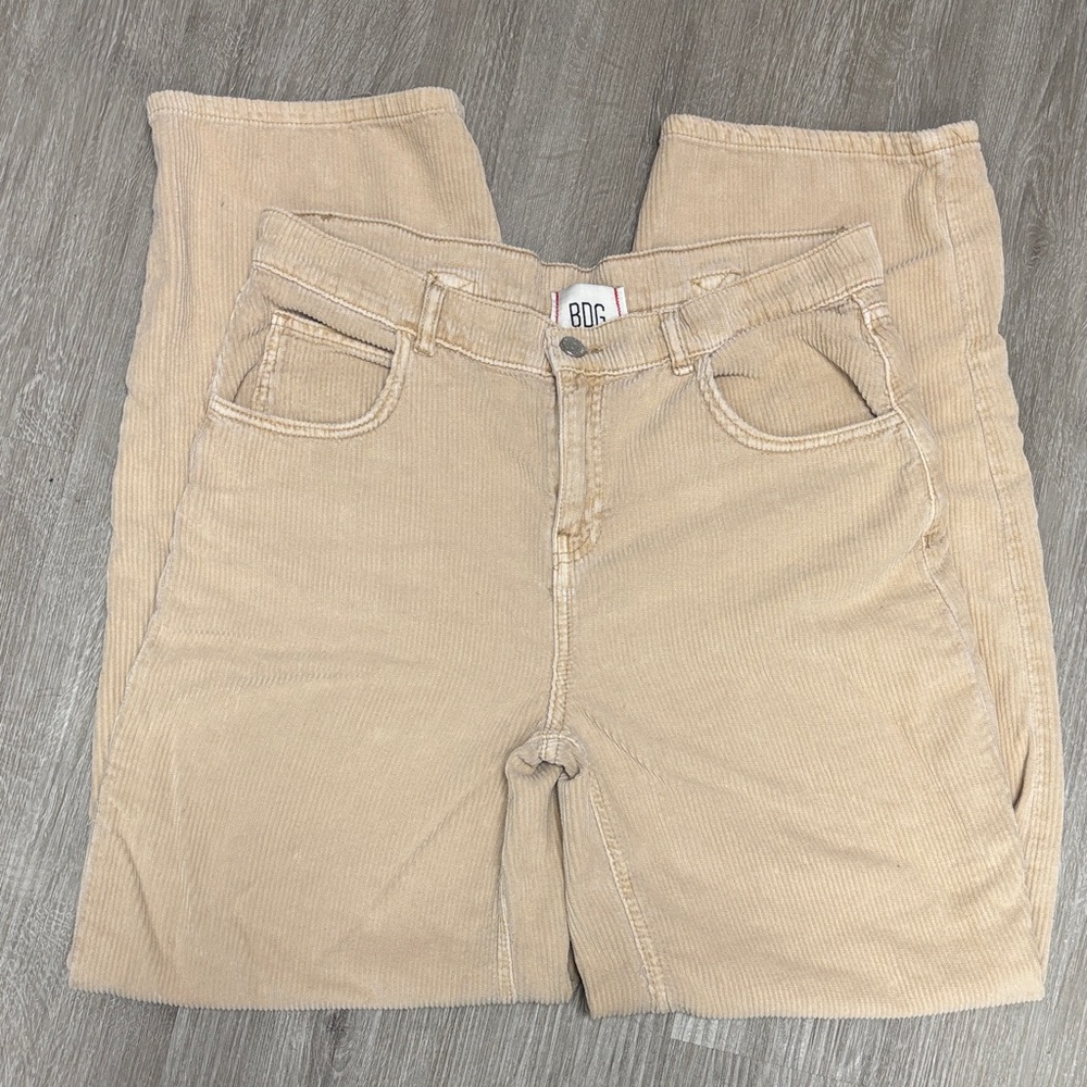 BDG womens Beige Corduroy Pants urban outfitters size 25